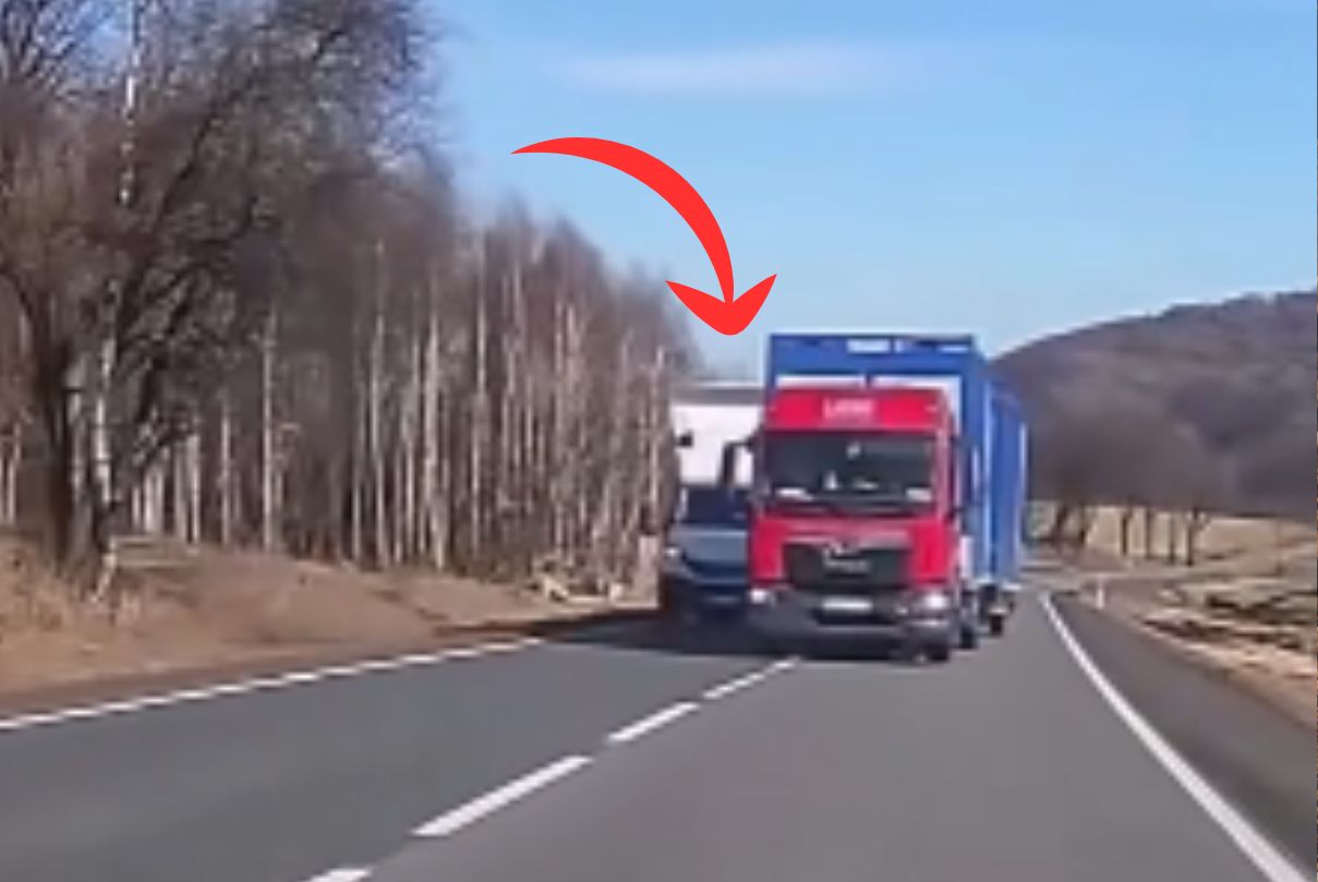 "Jechał wprost na mnie". Pokazał nagranie. Internauci wskazali winnego