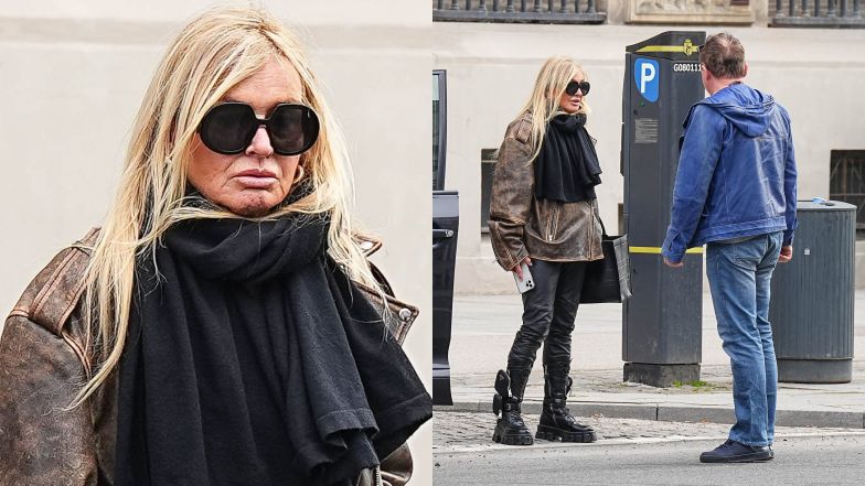 Monika Olejnik blokuje miejsce parkingowe, czekając na koleżankę