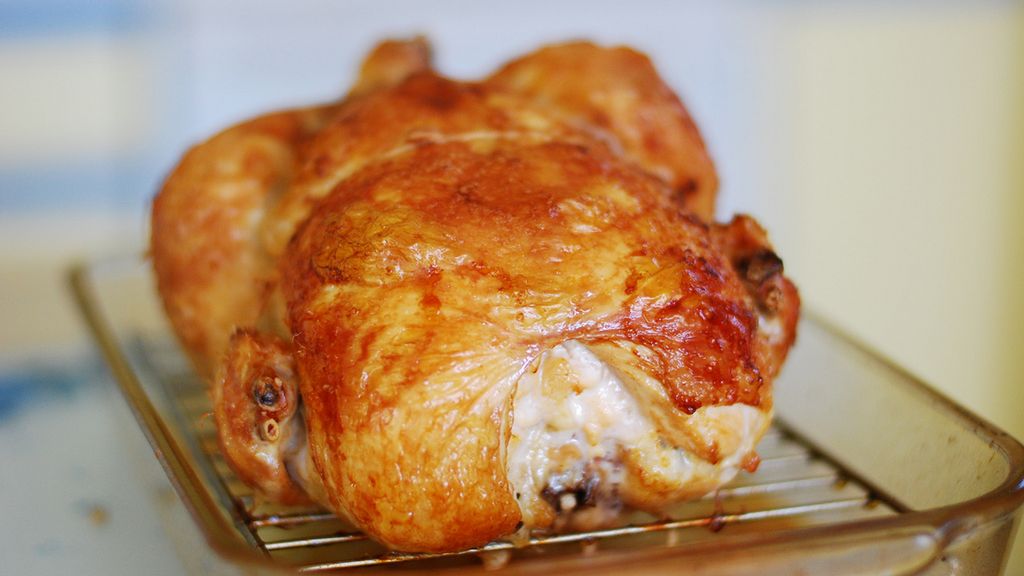 Pieczony kurczak (samo mięso jasne)
