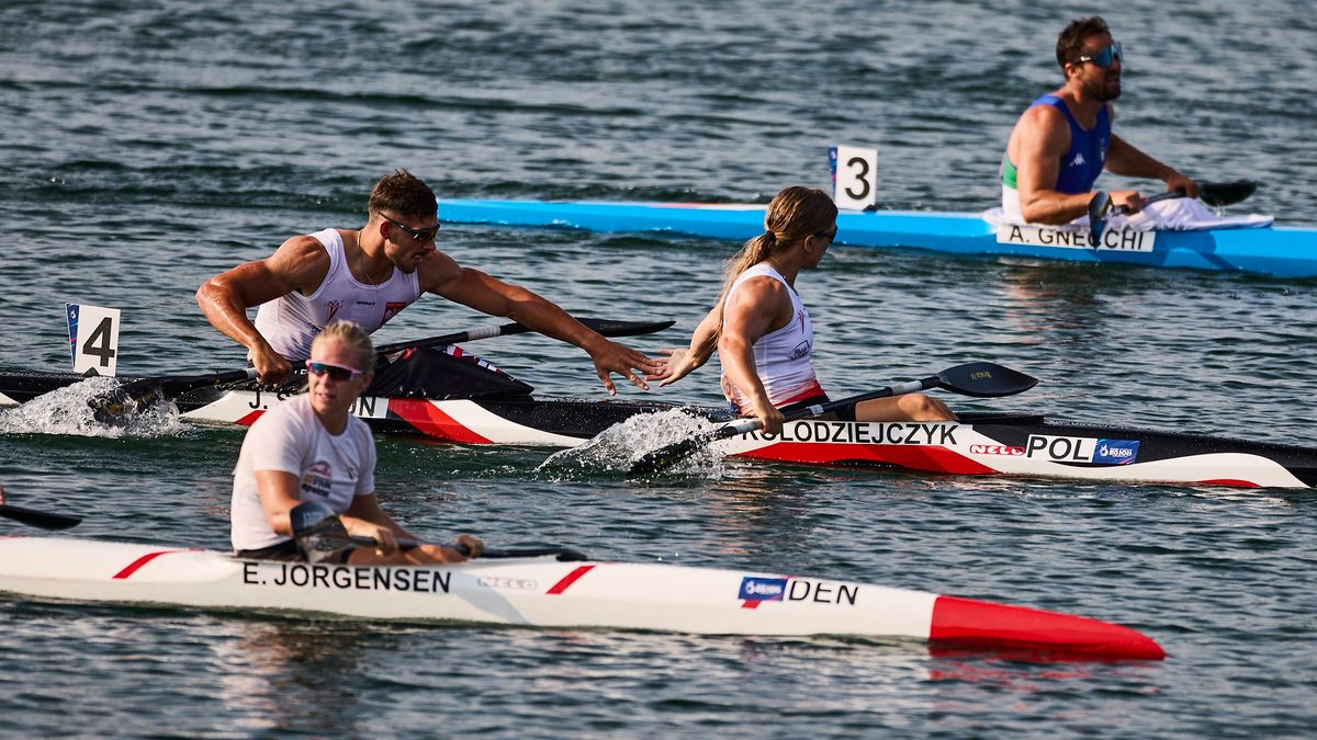 PKOL / Robert Hajduk / Na zdjęciu: Kajakarze podczas Igrzysk Europejskich w Krakowie.
