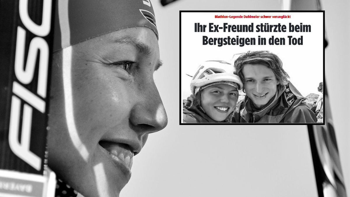 PAP/EPA / Christian Bruna / https://www.instagram.com/laura_dahlmeier/ / Na zdjęciu: Laura Dahlmeier, na małym zdjęciu: z Robertem Grassegerem