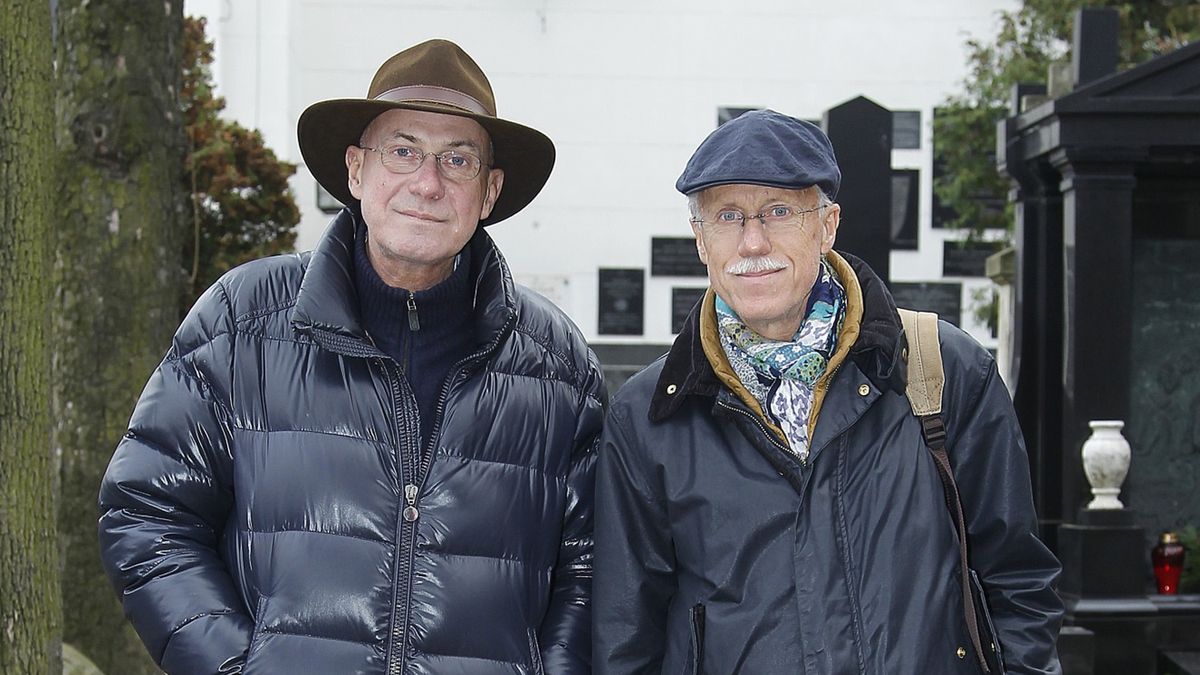 Piotr Machalica i jego brat Aleksander Machalica w 2013