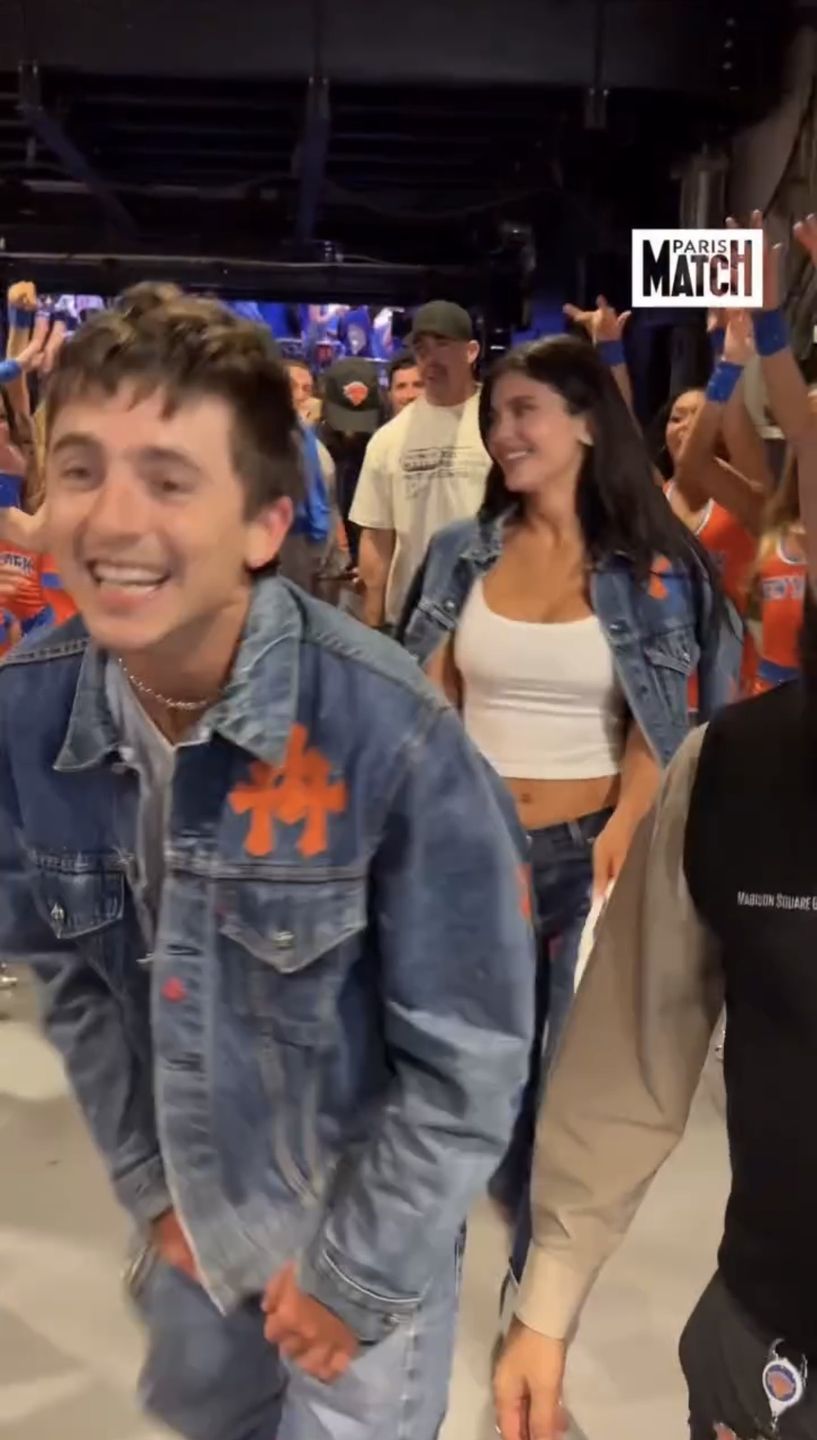 Timothée Chalamet i Kylie Jenner świętowali zwycięstwo Knicksów