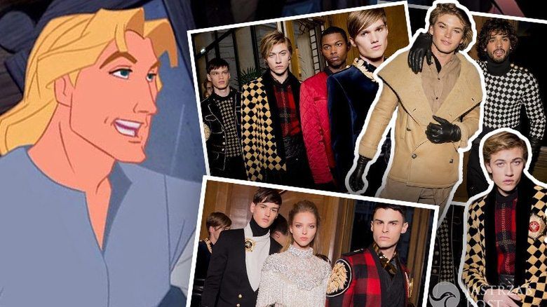 Księcioseksualni w pokazie Balmain jesień-zima 2016/2017 (fot. mat. pras., Instagram)