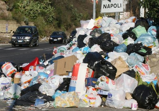 We Włoszech osioł śmieci zbiera