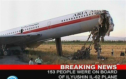Katastrofa samolotu w Iranie; 17 osób zabitych