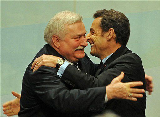 Sarkozy do Lecha Wałęsy: jesteś wielkim Europejczykiem