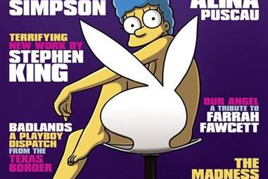 Marge Simpson króliczkiem "Playboya"