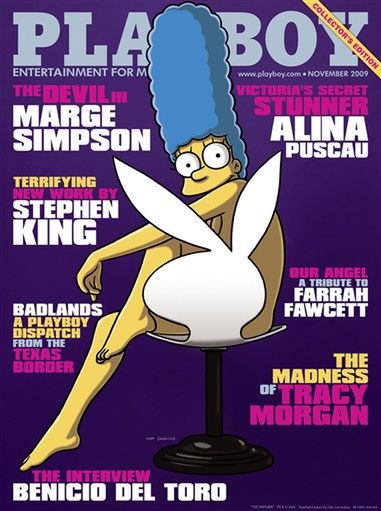 Marge Simpson króliczkiem "Playboya"