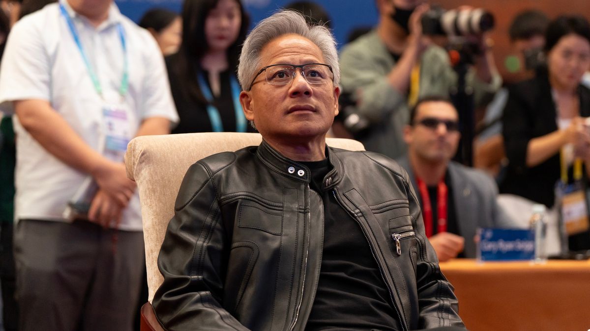 Na zdjęciu szef Nvidii Jensen Huang