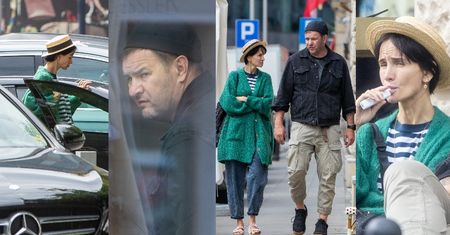 Skwaszeni Tomasz Karolak i Viola Kołakowska odbierają jedzenie i odjeżdżają w siną dal w porsche za pół miliona (ZDJĘCIA)