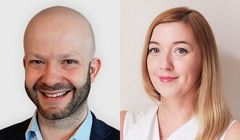 Robert Stopyra i Sylwia Montuori w polskim biurze Viaplay