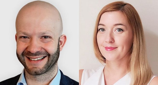 Robert Stopyra i Sylwia Montuori w polskim biurze Viaplay