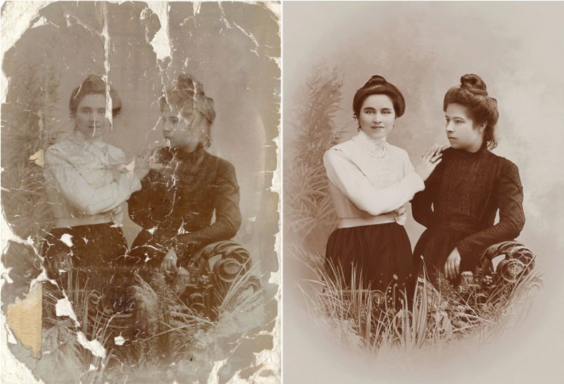 Tetyana Dyachenko nadaje nowe życie starym, zniszczonym fotografiom 7