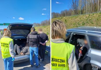 W bagażniku przewoził migrantów. Akcja strażników na granicy polsko-litewskiej