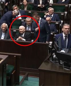 Kaczyński zaatakował Tuska. Kamera uchwyciła, co zrobił potem w ławach