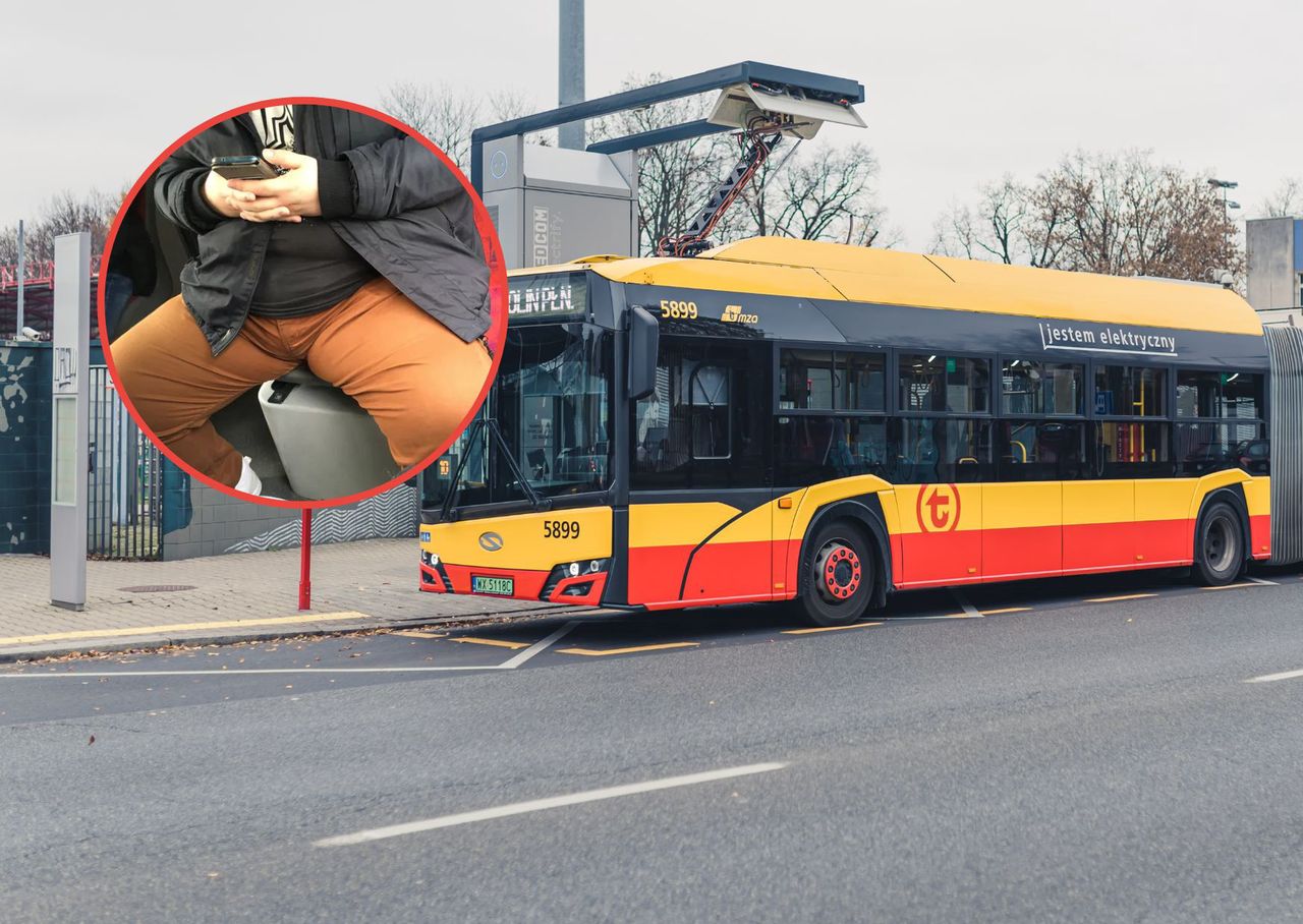 Rozkraczył się przed nią w autobusie. Nikt nie zwrócił mu uwagi