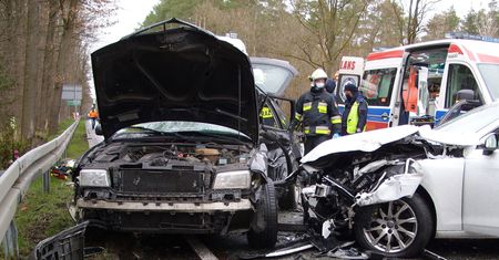 Tragedia pod Kluczborkiem. Wypadek na DK45