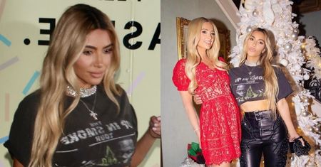 Kim Kardashian obskoczyła trzy imprezy w JEDNEJ stylizacji! "Ubrała się jak na koncert, a nie przyjęcie świąteczne" (ZDJĘCIA)