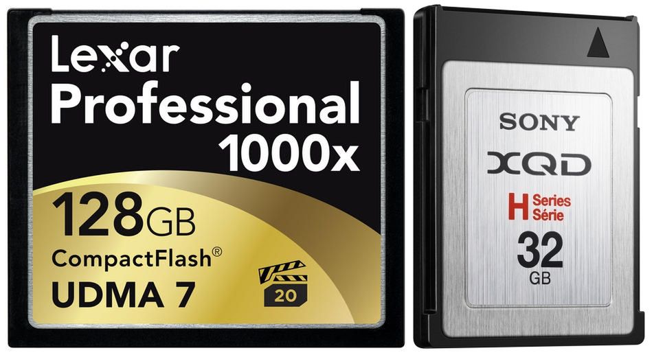 Lexar Professional 1000x Compact Flash zawalczy z Sony XQD H32