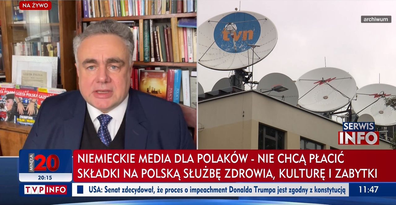 Tomasz Sakiewicz wygłosił swoją opinię o proteście mediów na antenie TVP Info.