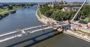 Kraków: Trwa budowa kładki Kazimierz-Ludwinów