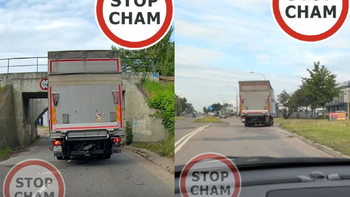 Kierowca nie dostosował się do znaków. Uszkodził auto