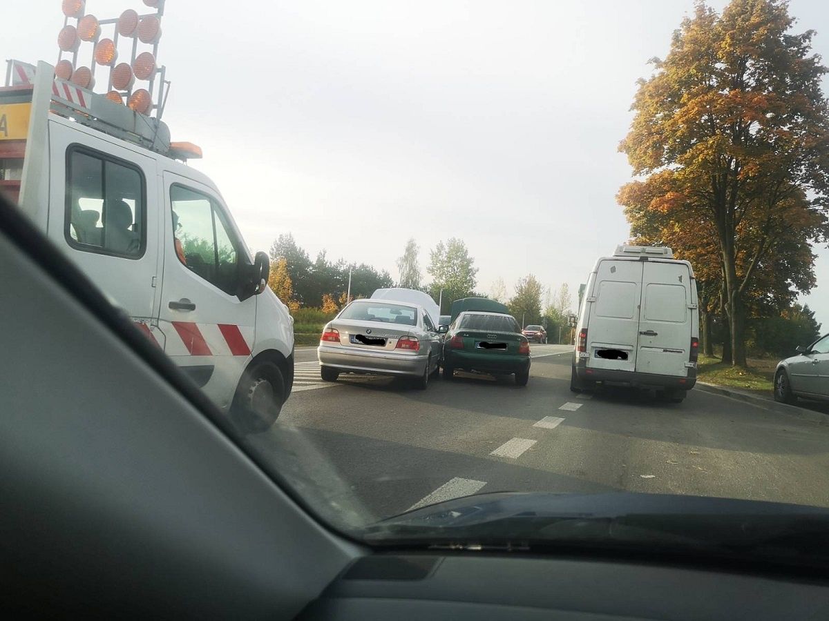 Zderzenie bmw z audi na DK19 w Niemcach