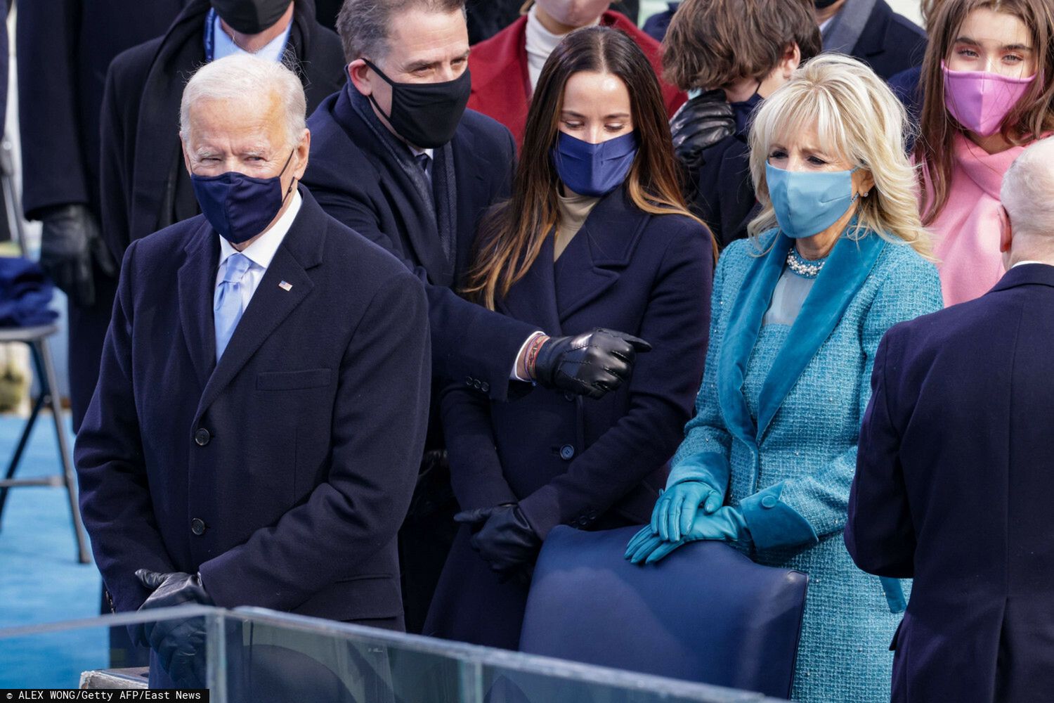 Hunter Biden i Joe Biden na zaprzysiężeniu Joe Bidena na prezydenta USA