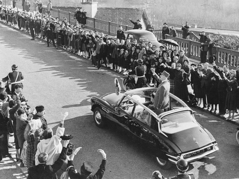 Charles de Gaulle w Citroënie DS