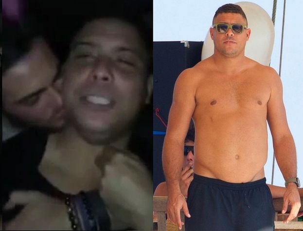 Kolega całuje pijanego Ronaldo... Piłkarz nagrał dziwny film