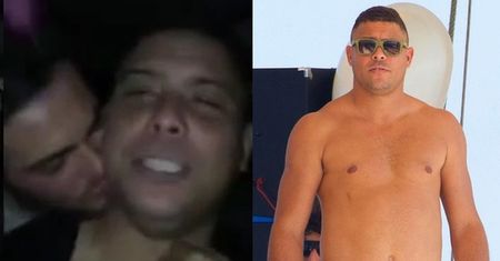 Kolega całuje pijanego Ronaldo... Piłkarz nagrał dziwny film