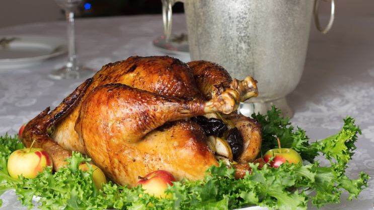 Pieczony kogut (mięso, skóra, podroby, szyja)