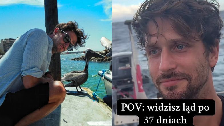 Michał Malinowski dotarł do lądu po 37 dniach żeglugi 