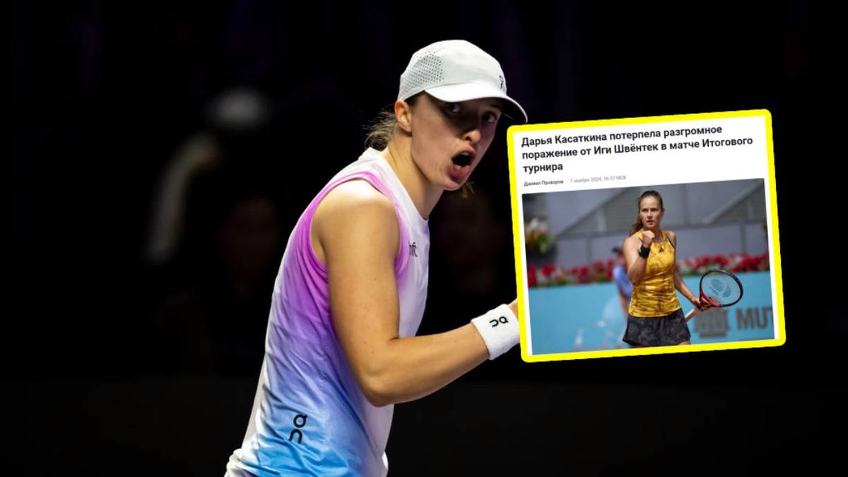 Getty Images / Robert Prange / Na zdjęciu; Daria Kasatkina i artykuł z portalu championat.ru