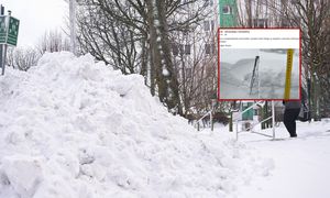 Taki widok nad Bałtykiem. 101 cm śniegu w Karwi