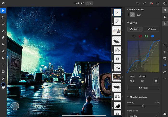 Photoshop na iPada zyskuje czułość na nacisk pióra i narzędzie Krzywe 2