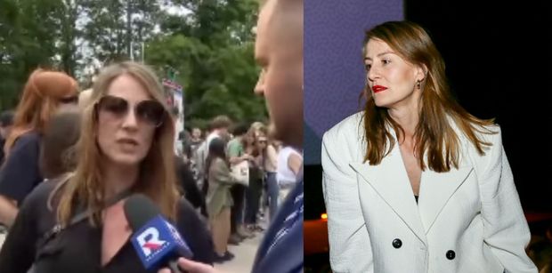 Reporter TV Republika do Ostaszewskiej: "Co ma pani do powiedzenia rodzinie zamordowanego żołnierza?". Nerwowa reakcja aktorki (WIDEO)