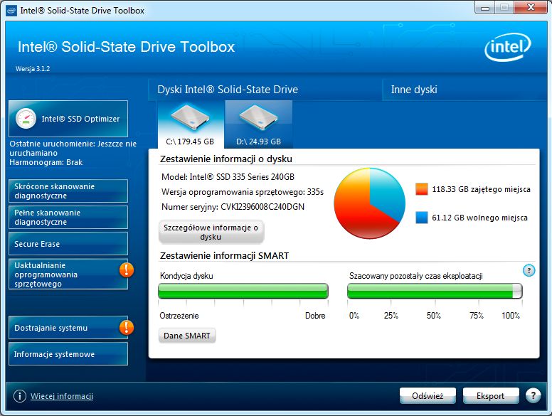 Intel SSD 335 240GB - toolbox od A do Z