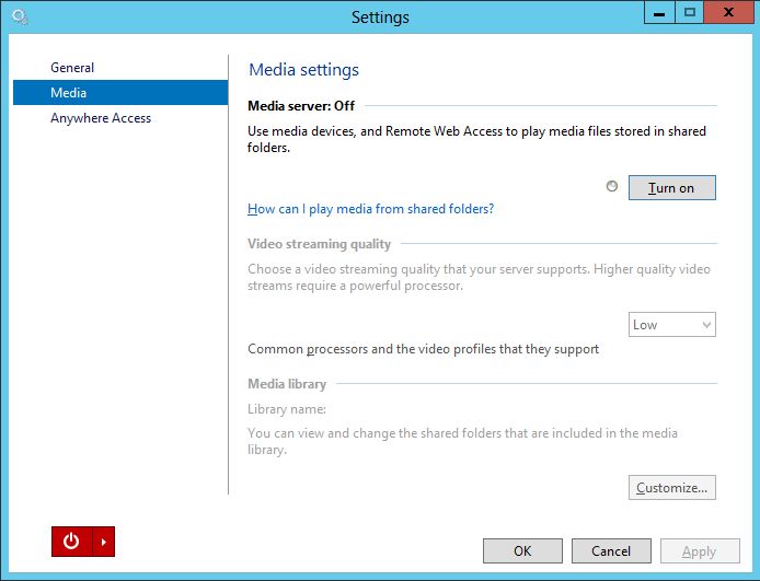 Windows Server 2012 Essentials jako serwer multimediów