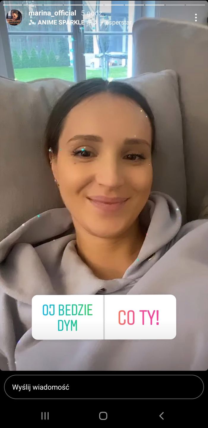 Marina pochwaliła się budową