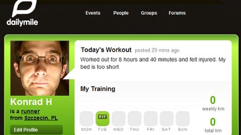 Dailymile, czyli internetowy trener 1
