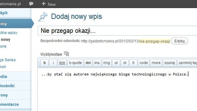 Zostań blogerem/blogerką Gadżetomanii! 1