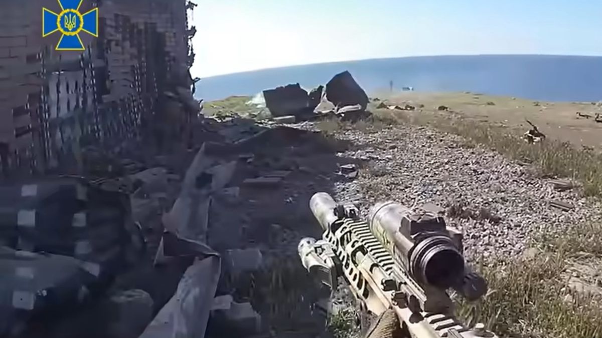Ukraińskie siły zbrojne pokazały nagranie z akcji odbicia Wyspy Węży
