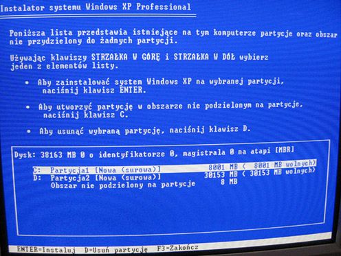 Instalacja Windows XP krok po kroku 7