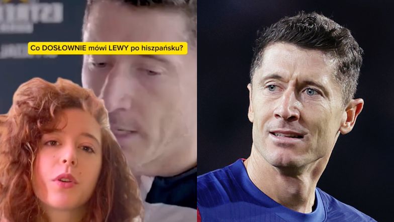 Diktokerka valoró el español de Robert Lewandowski