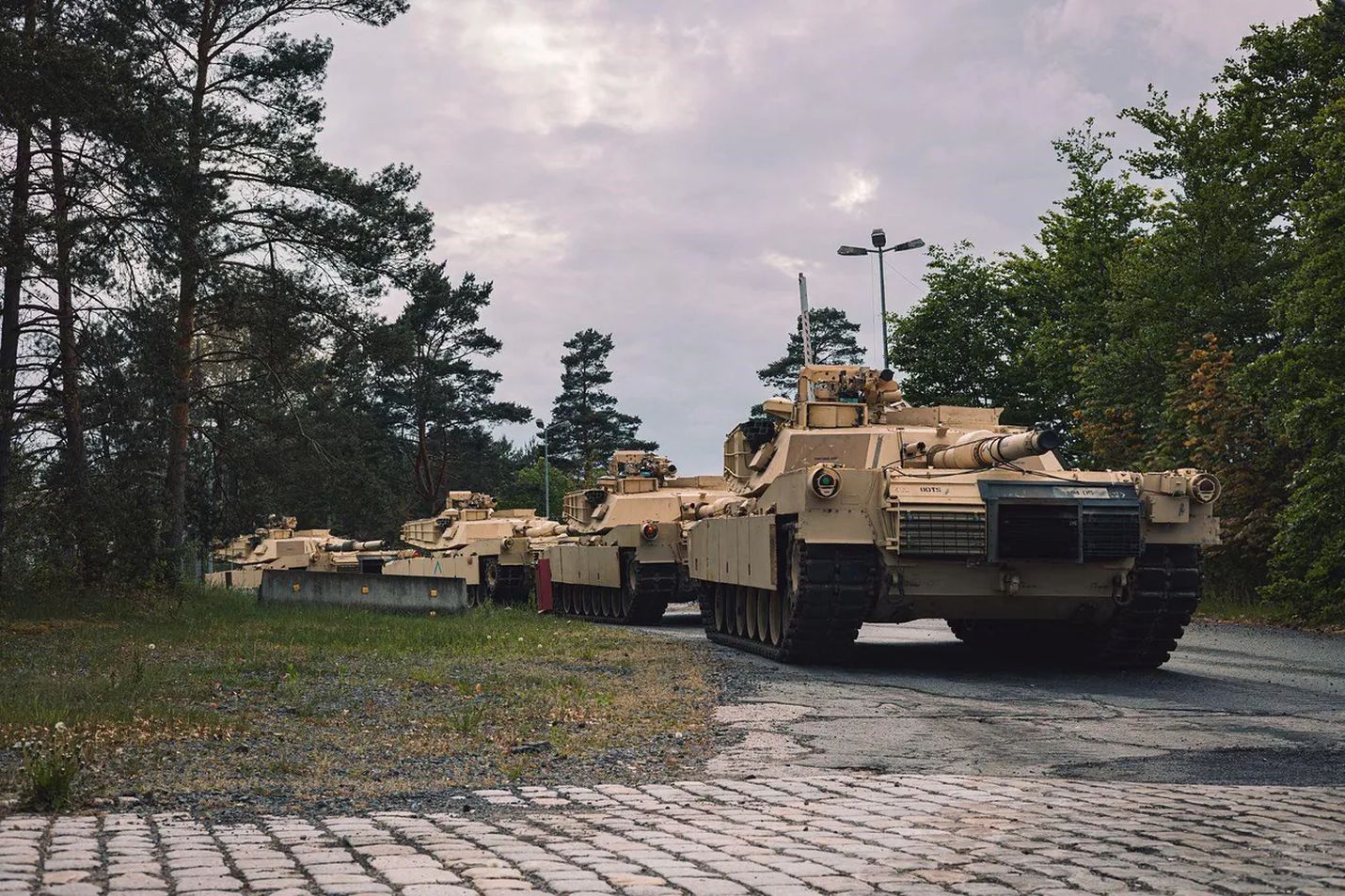 Czołgi M1A1 Abrams podczas szkolenia w Niemczach