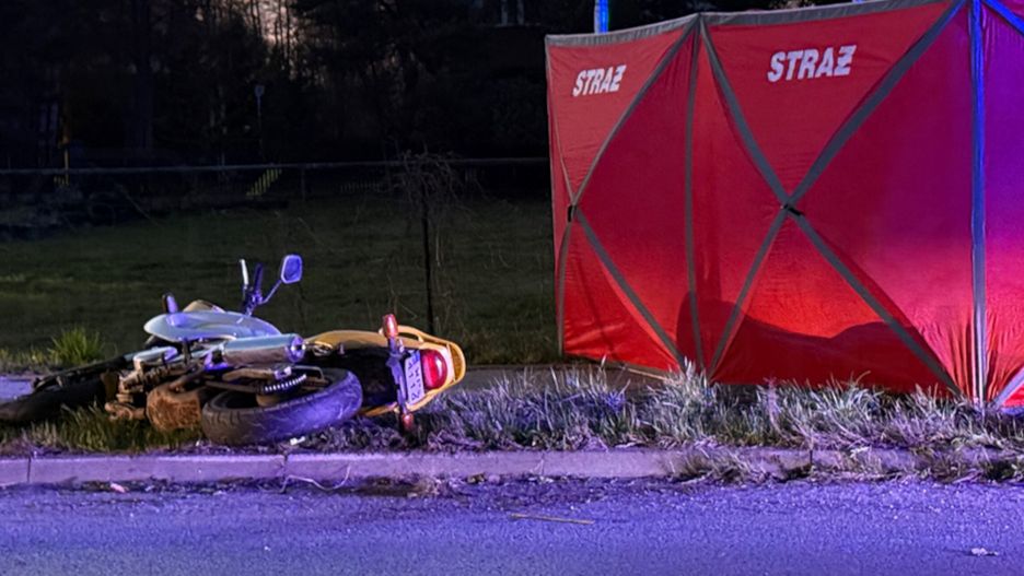 Poważny wypadek motocyklisty na Białołęce.