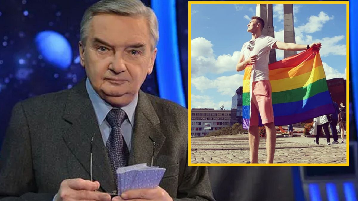 Uczestnik pojawił się na nagraniach z tęczową przypinką 