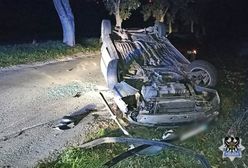 Poważny wypadek pod Wałbrzychem. 24-latek może mówić o sporym szczęściu